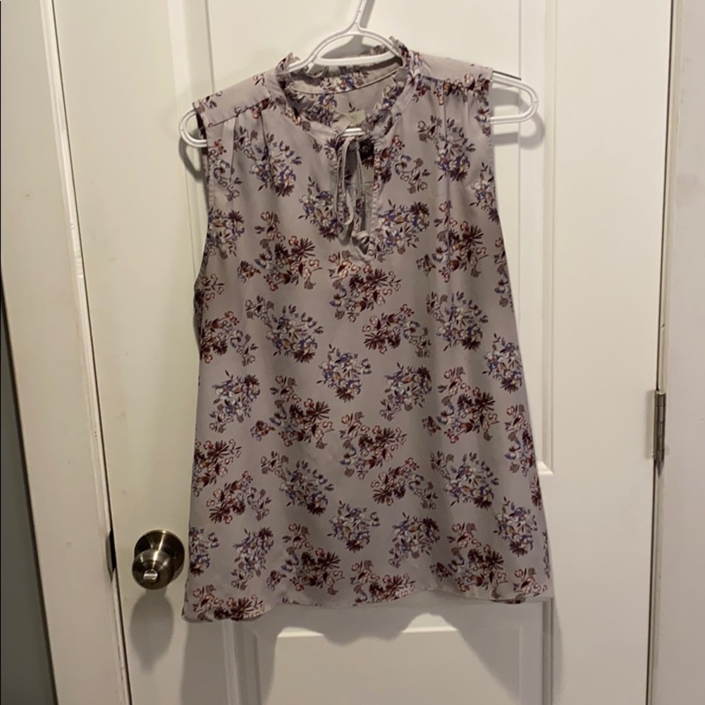 Floral tank top blouse